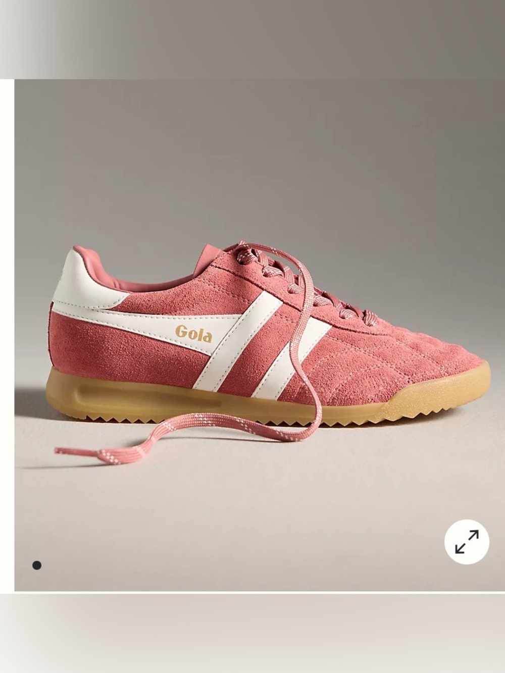 Gola Anthropologie Exclusive Stadium Sneakers, Clay/Off White, pink size 8.5